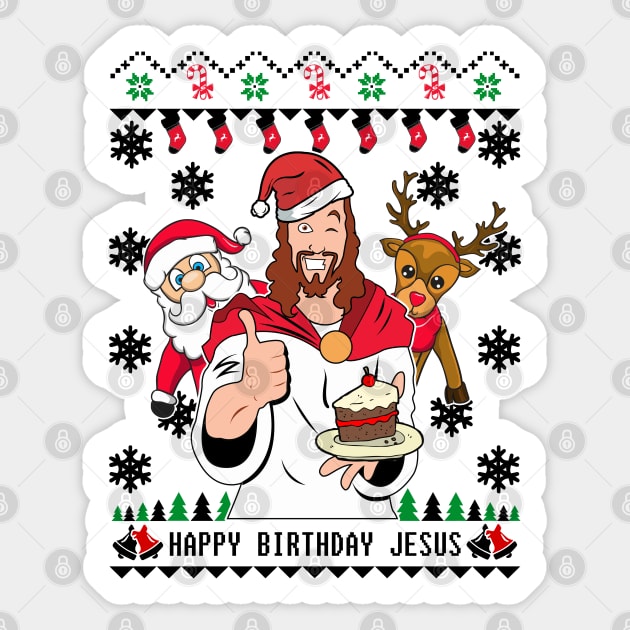 Funny Ugly Christmas Sweater Sticker by KsuAnn